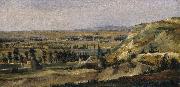 Theodore Rousseau Panoramic Landscape oil on canvas